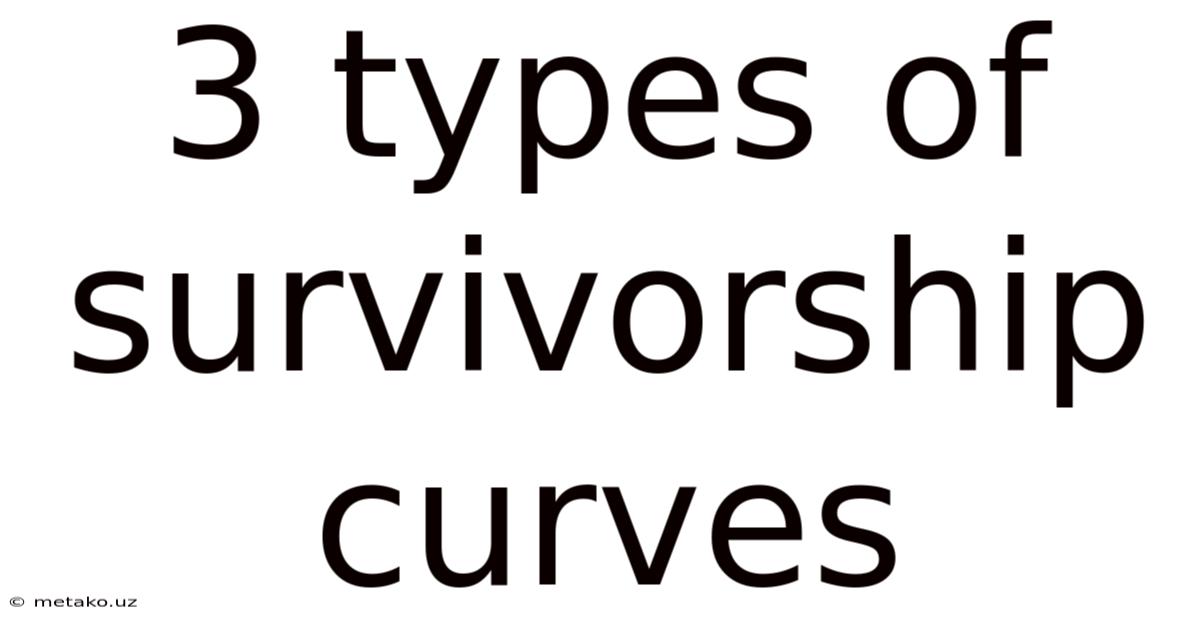 3 Types Of Survivorship Curves