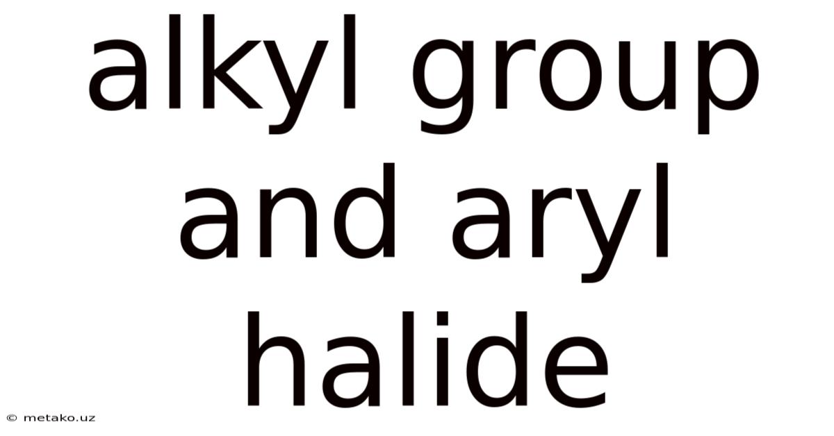 Alkyl Group And Aryl Halide