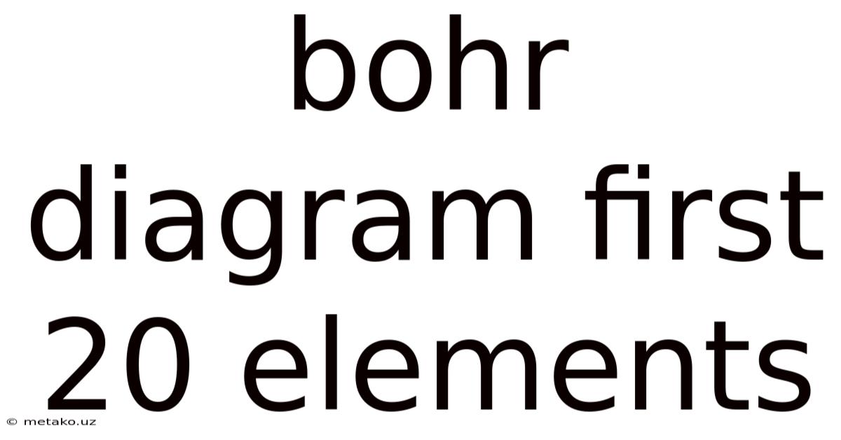 Bohr Diagram First 20 Elements
