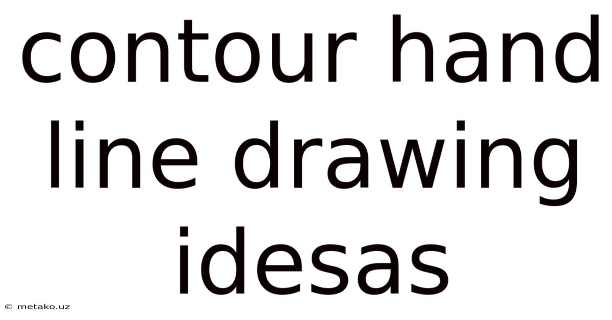 Contour Hand Line Drawing Idesas