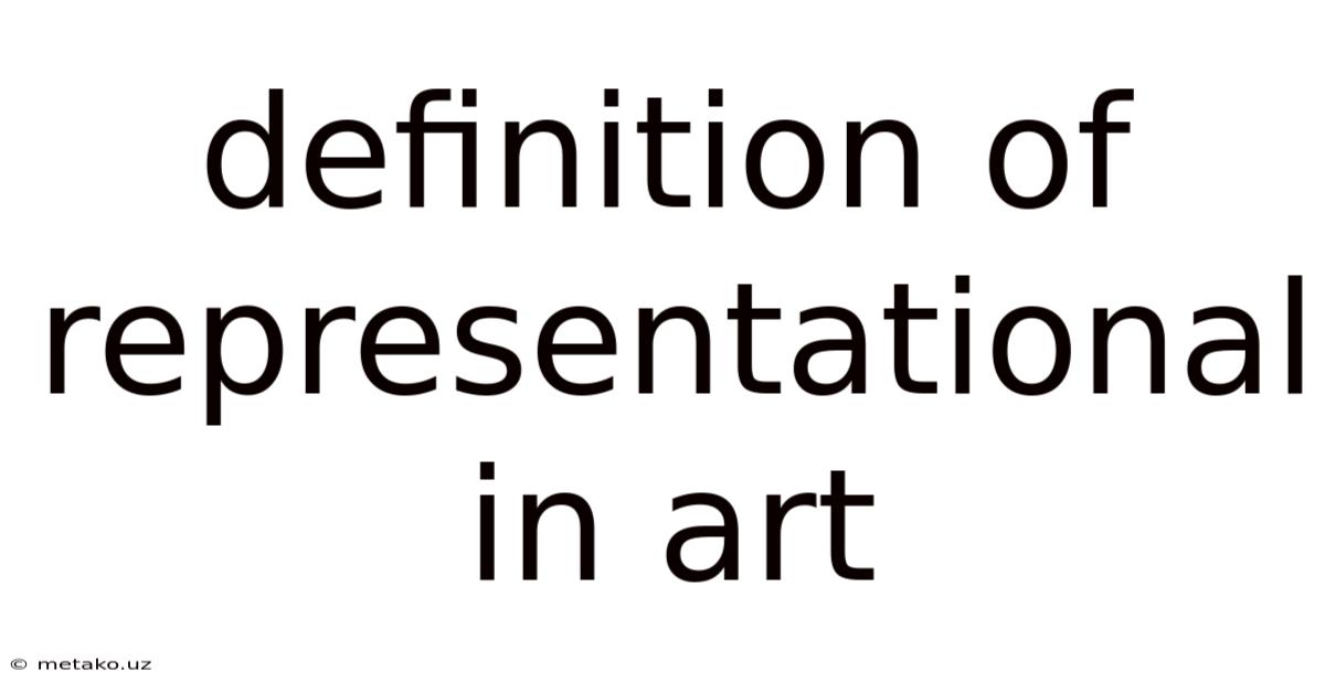 Definition Of Representational In Art