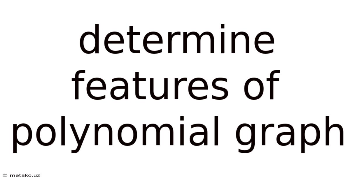 Determine Features Of Polynomial Graph