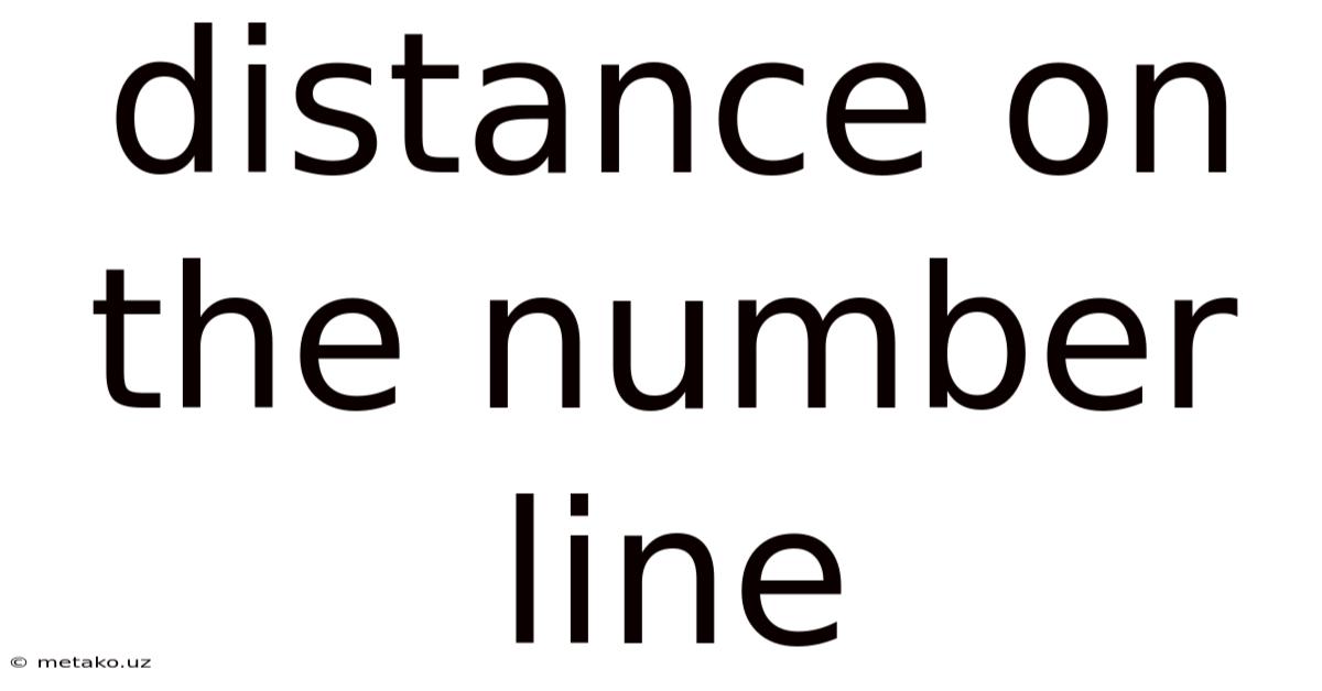 Distance On The Number Line