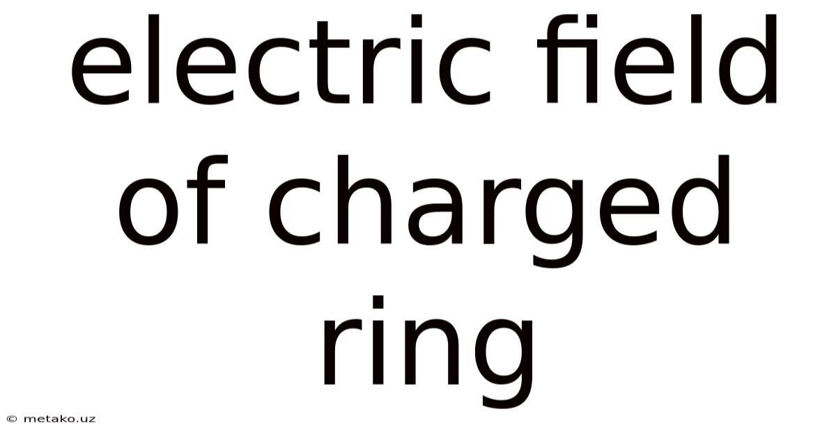 Electric Field Of Charged Ring