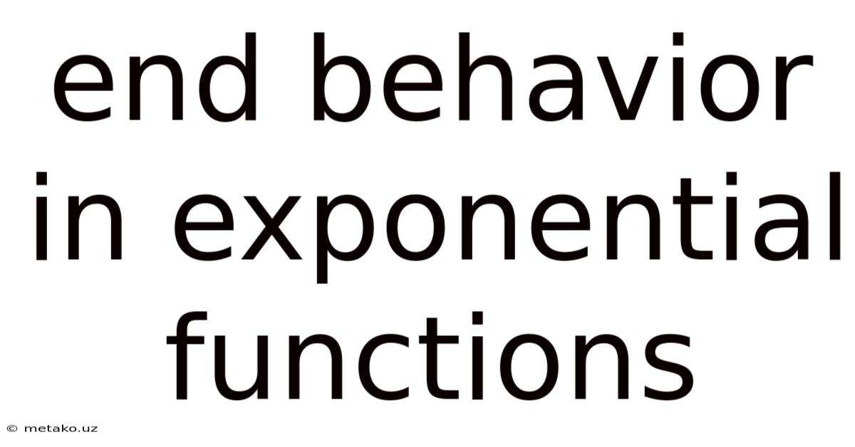 End Behavior In Exponential Functions