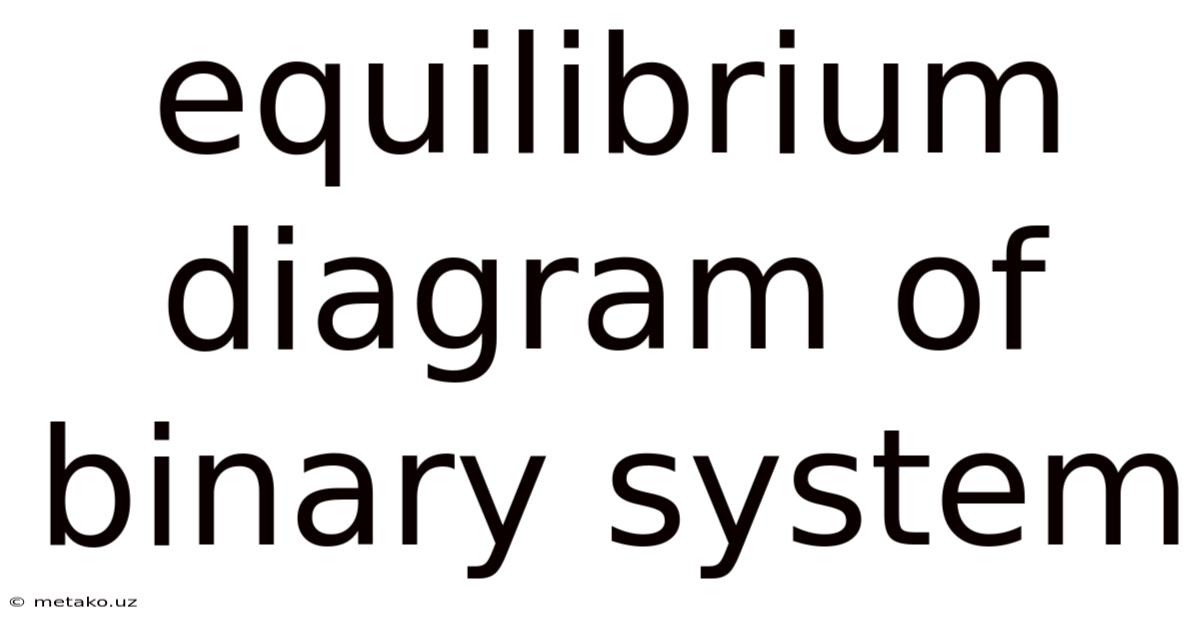 Equilibrium Diagram Of Binary System