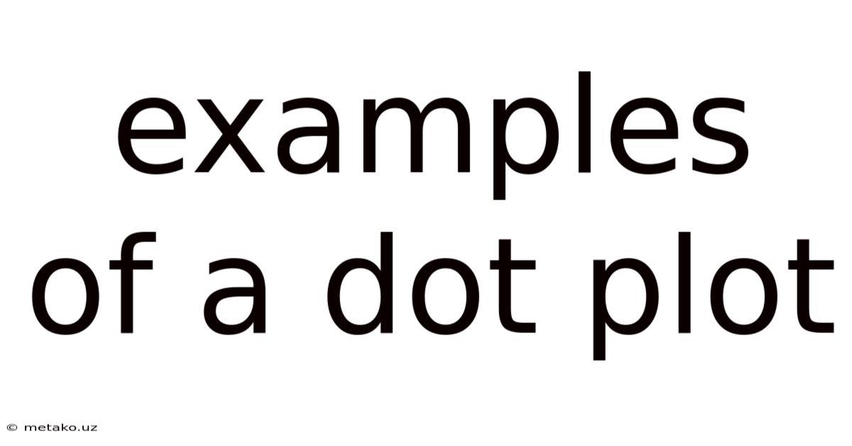 Examples Of A Dot Plot