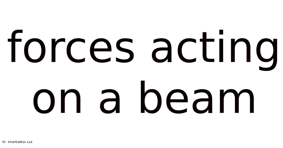 Forces Acting On A Beam