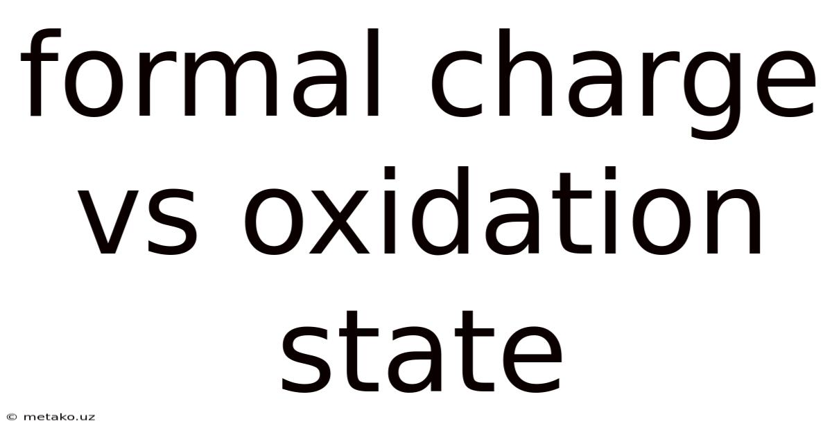 Formal Charge Vs Oxidation State