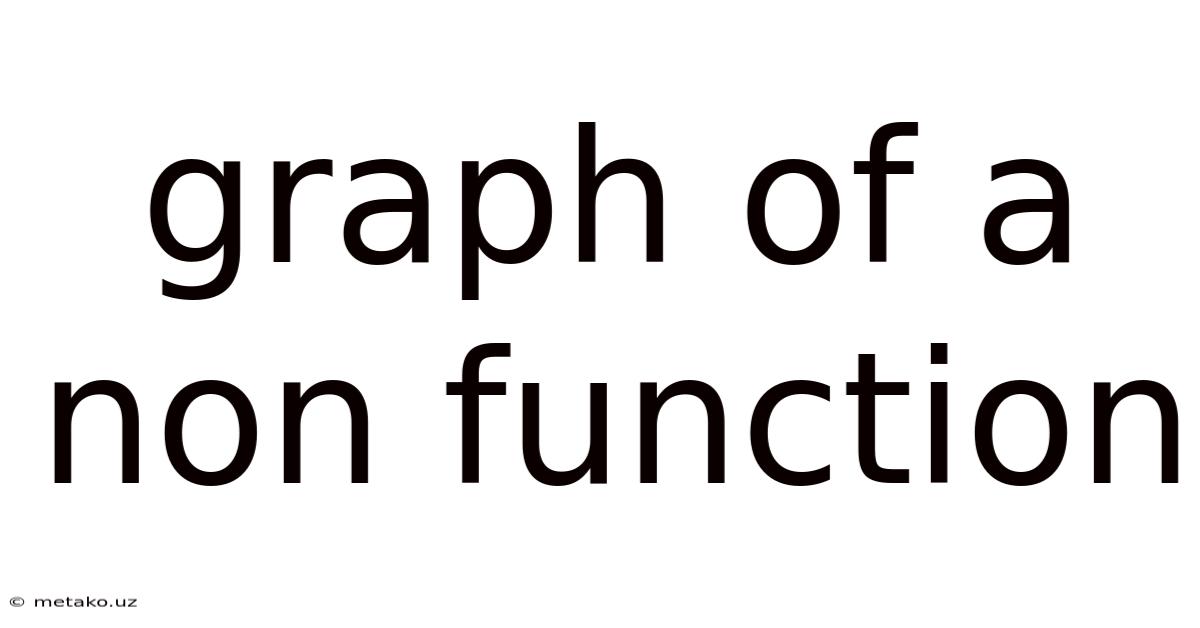 Graph Of A Non Function