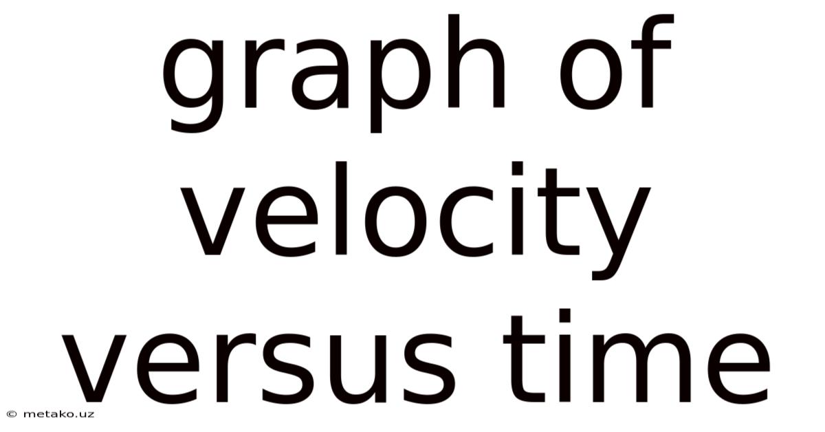 Graph Of Velocity Versus Time