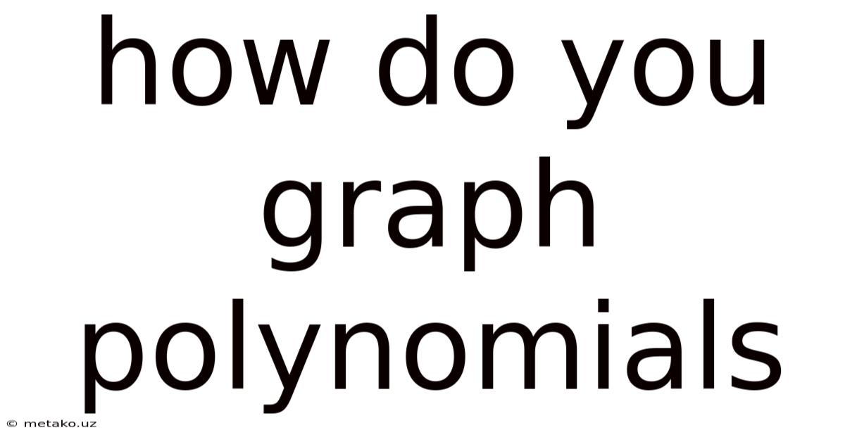 How Do You Graph Polynomials