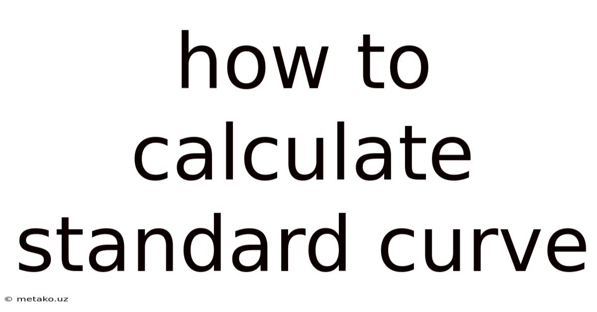 How To Calculate Standard Curve