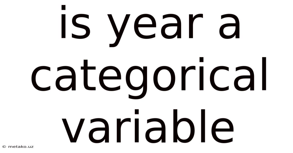 Is Year A Categorical Variable