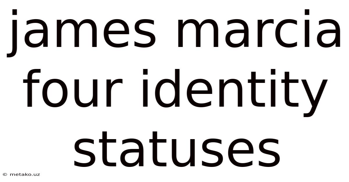 James Marcia Four Identity Statuses