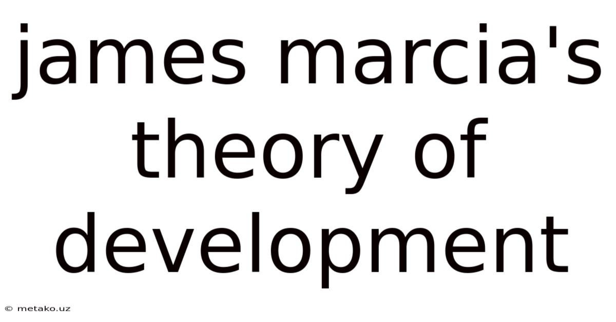 James Marcia's Theory Of Development
