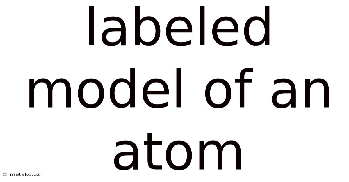 Labeled Model Of An Atom