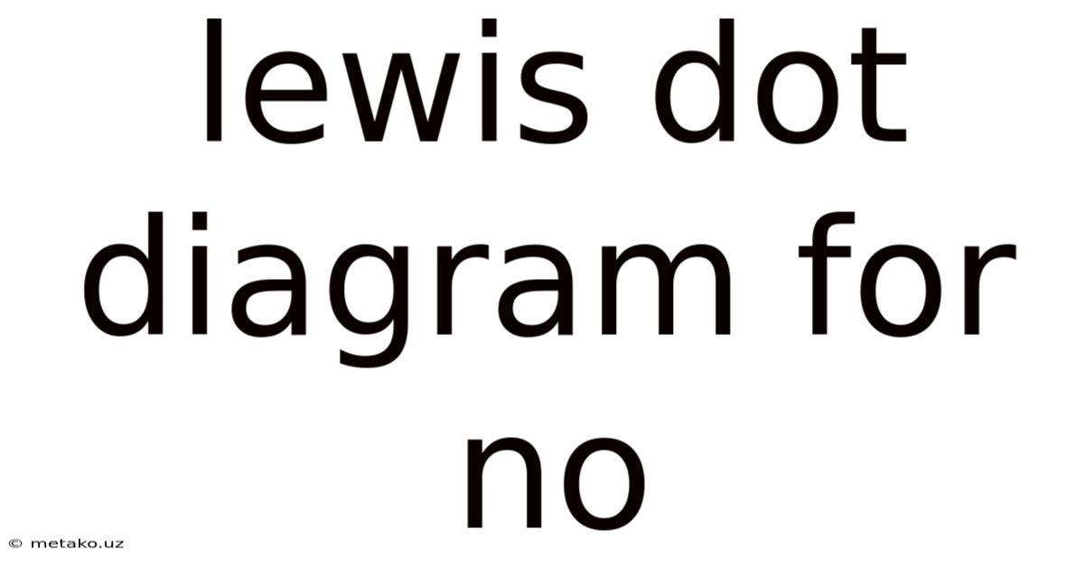 Lewis Dot Diagram For No