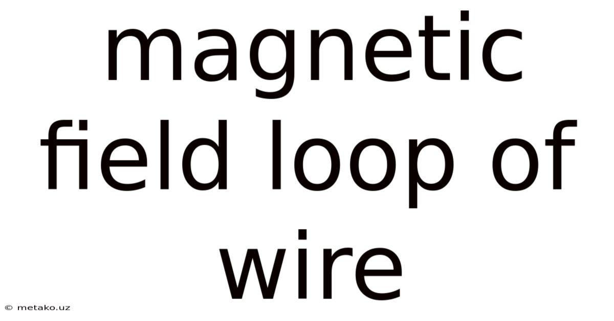 Magnetic Field Loop Of Wire