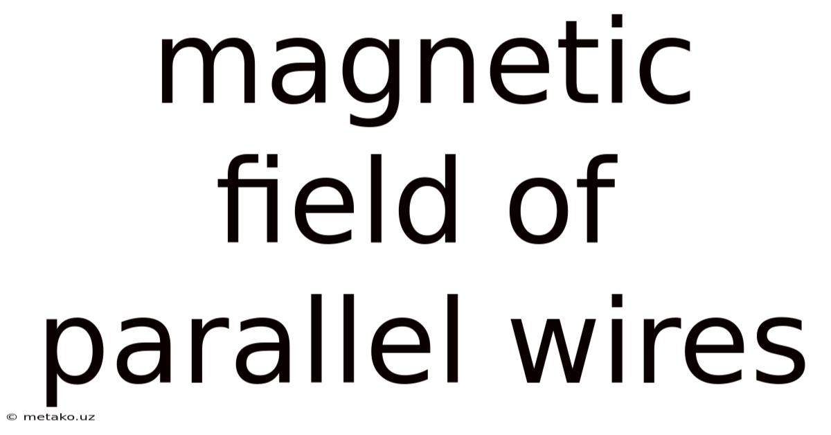 Magnetic Field Of Parallel Wires