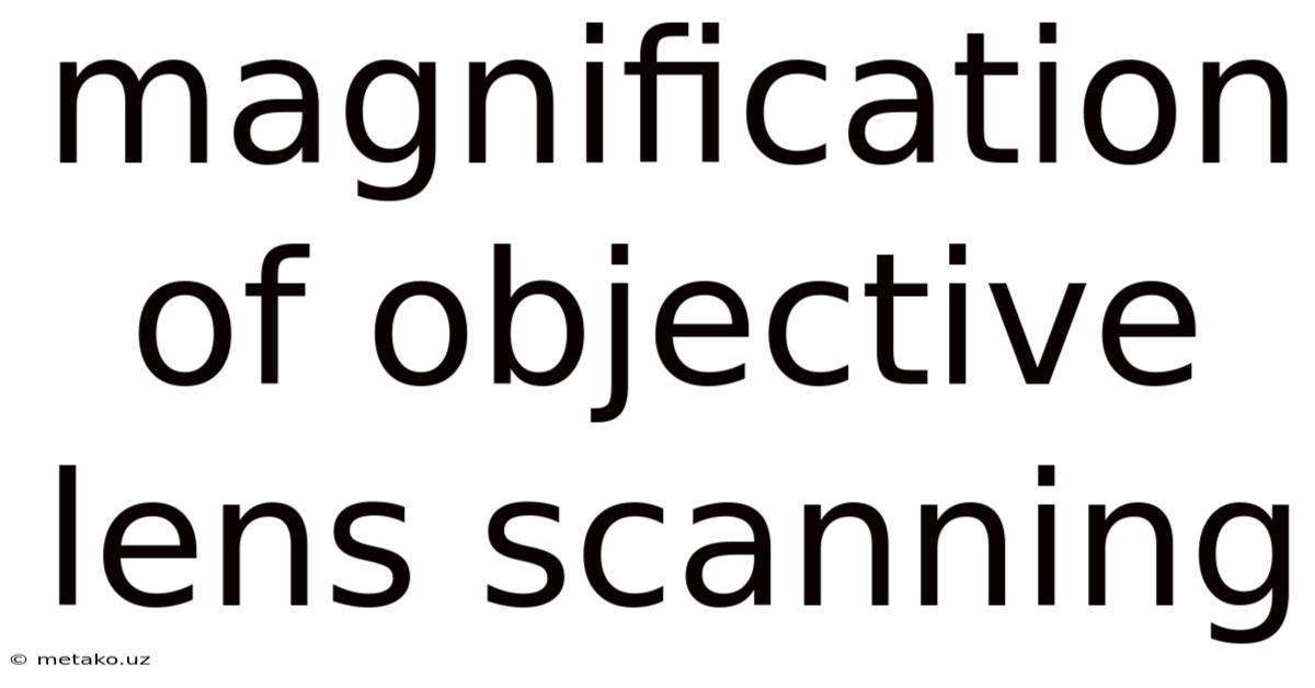 Magnification Of Objective Lens Scanning