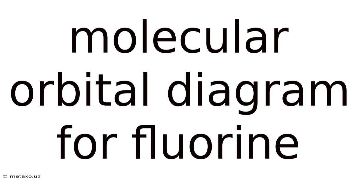Molecular Orbital Diagram For Fluorine