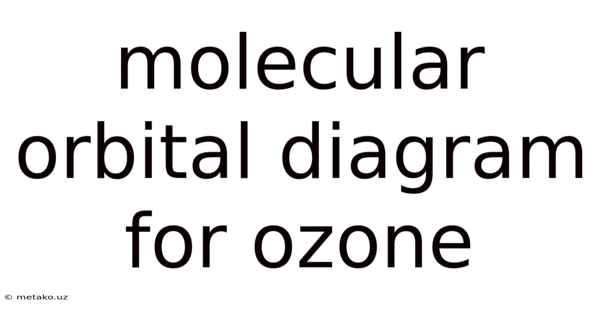 Molecular Orbital Diagram For Ozone
