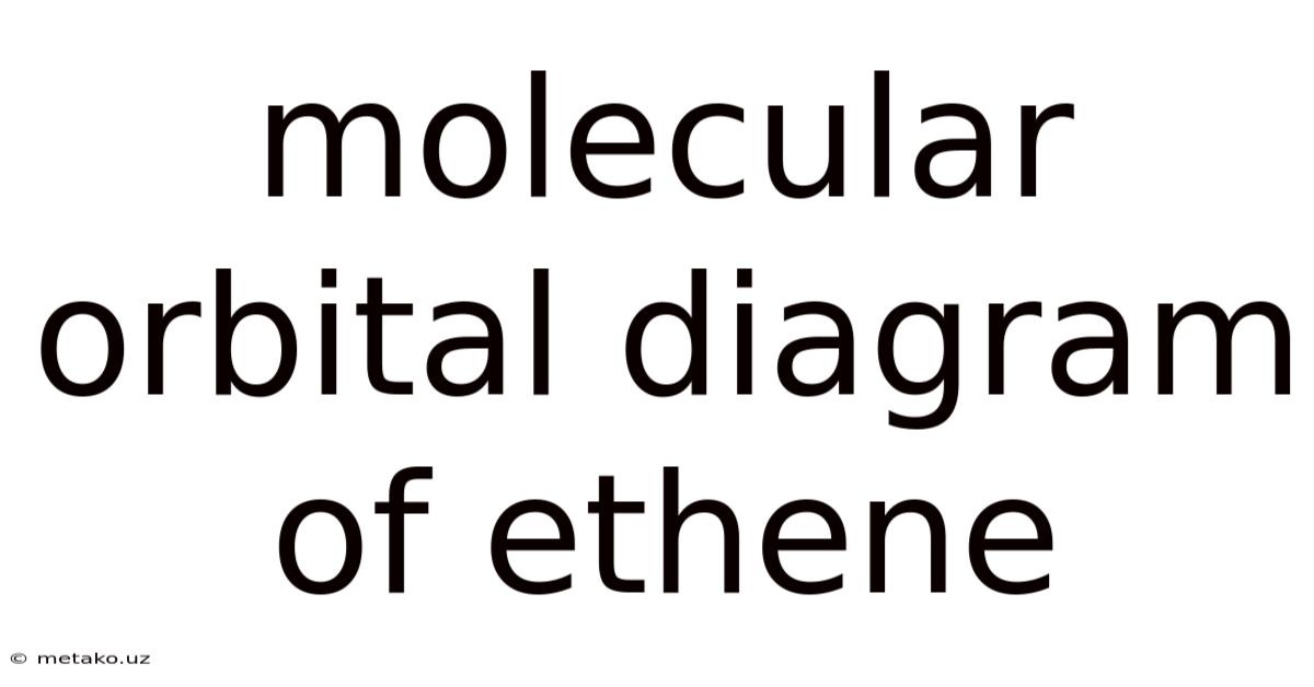 Molecular Orbital Diagram Of Ethene