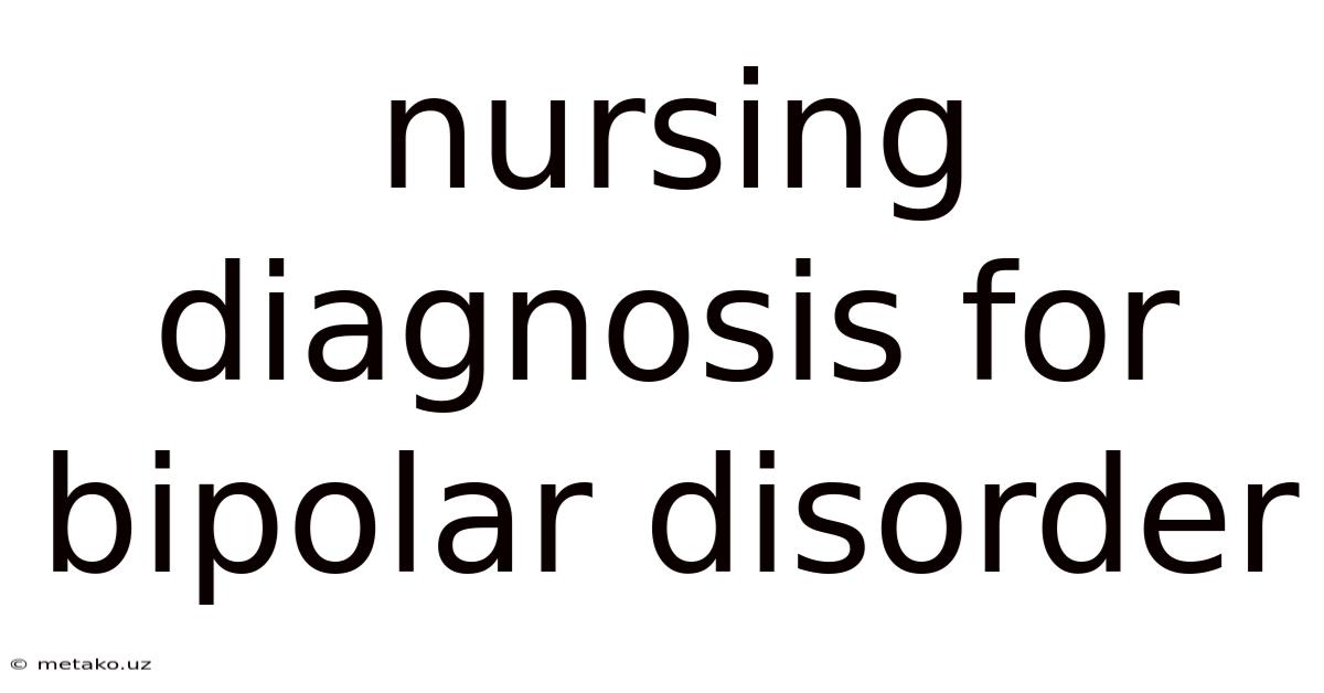 Nursing Diagnosis For Bipolar Disorder