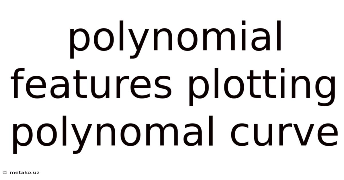 Polynomial Features Plotting Polynomal Curve