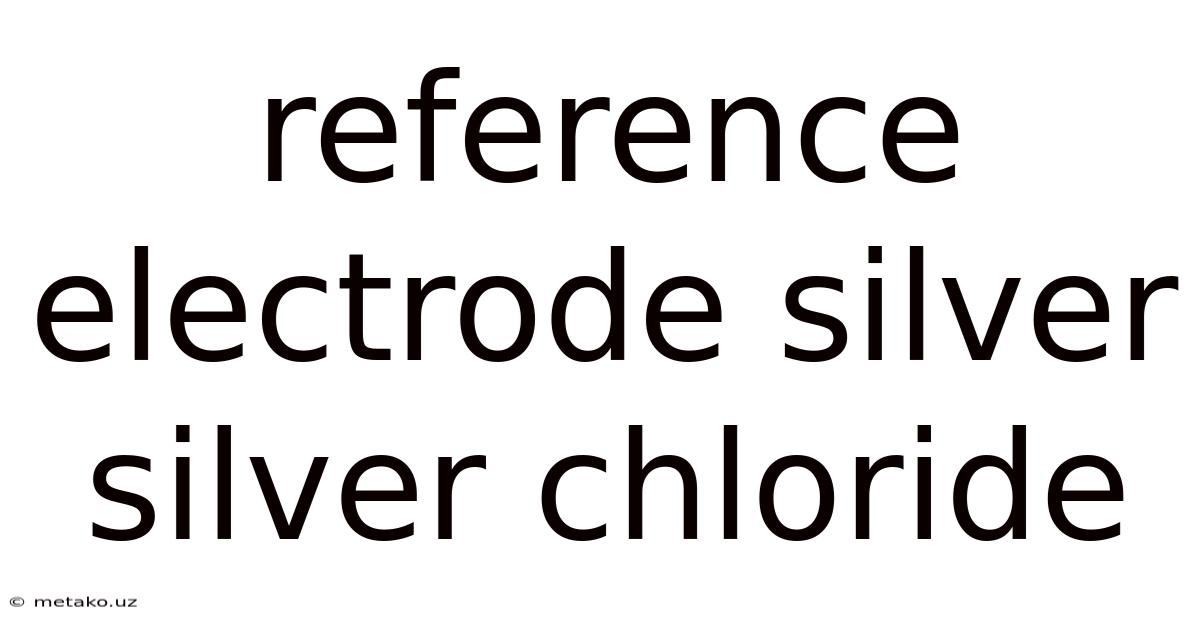 Reference Electrode Silver Silver Chloride
