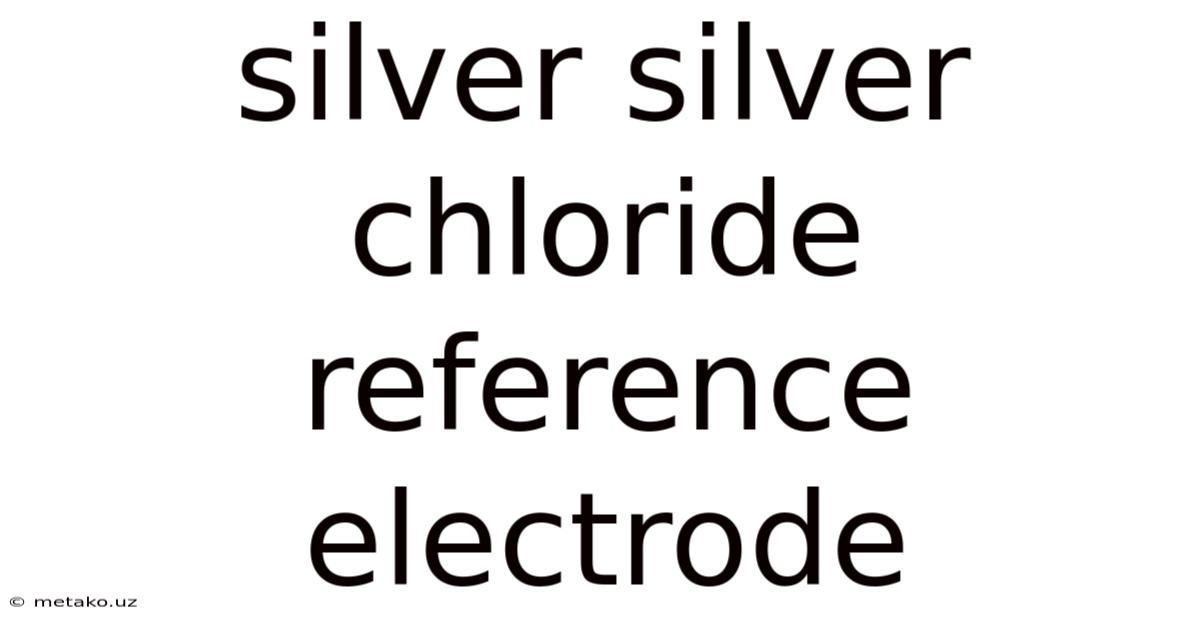 Silver Silver Chloride Reference Electrode
