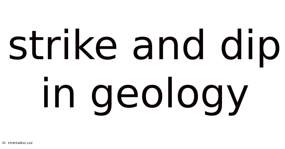Strike And Dip In Geology