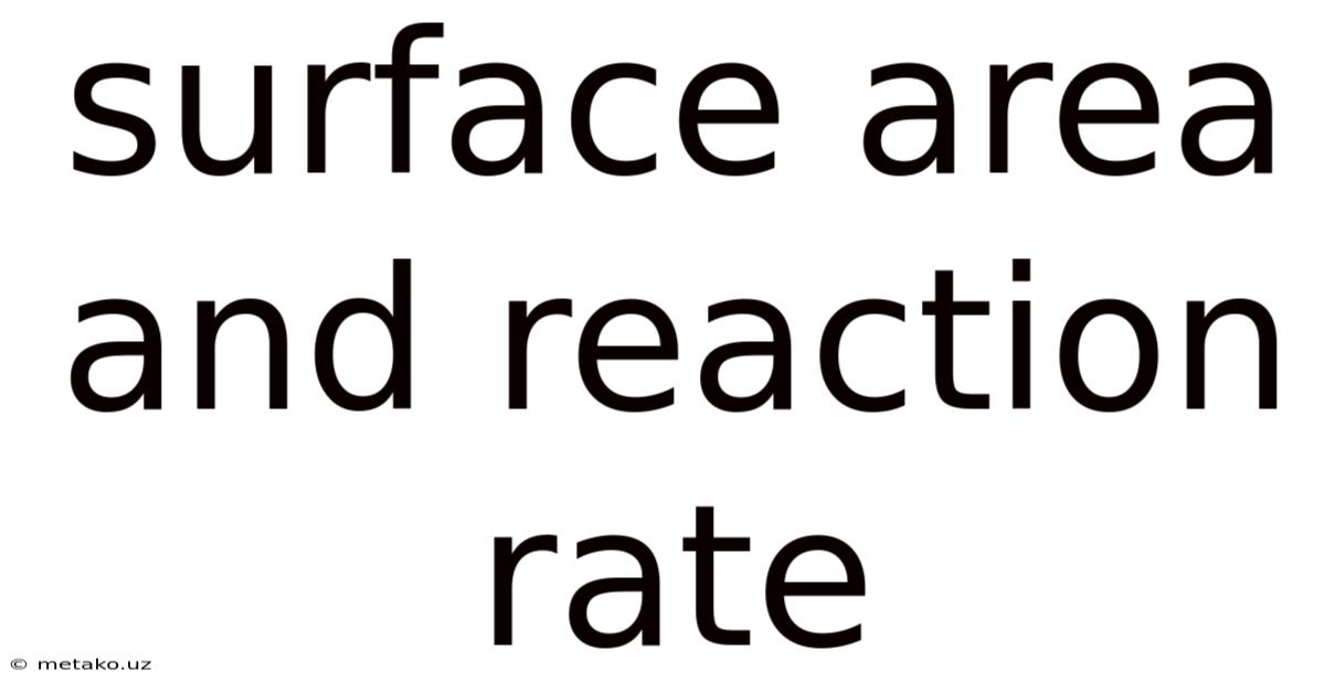 Surface Area And Reaction Rate