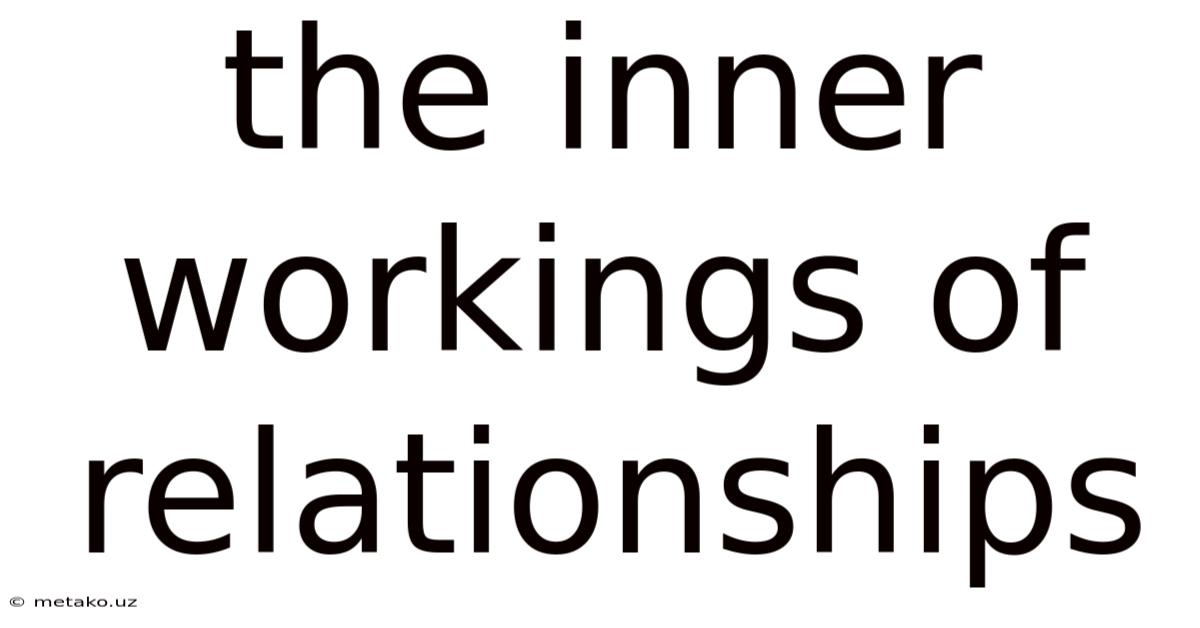 The Inner Workings Of Relationships