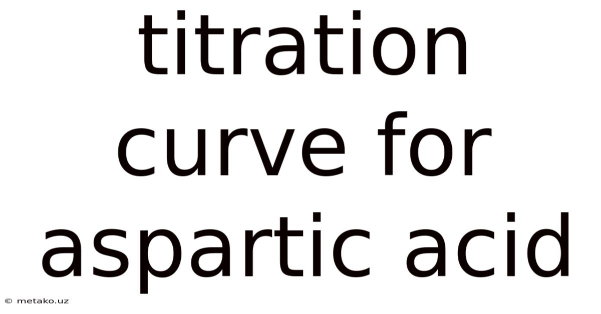 Titration Curve For Aspartic Acid