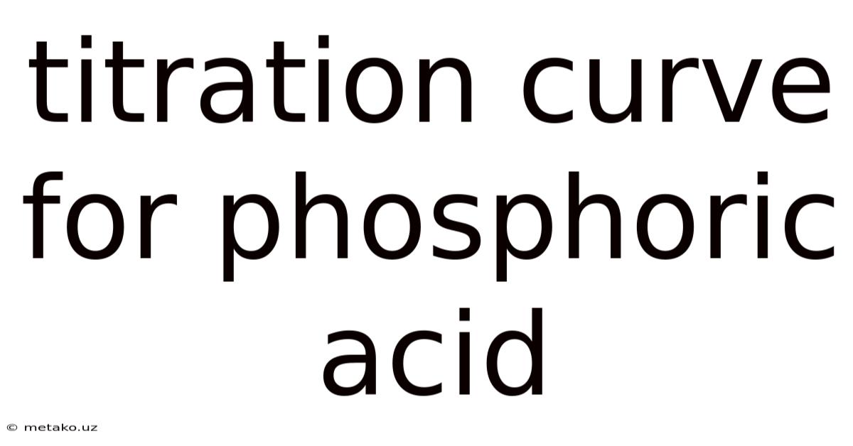Titration Curve For Phosphoric Acid