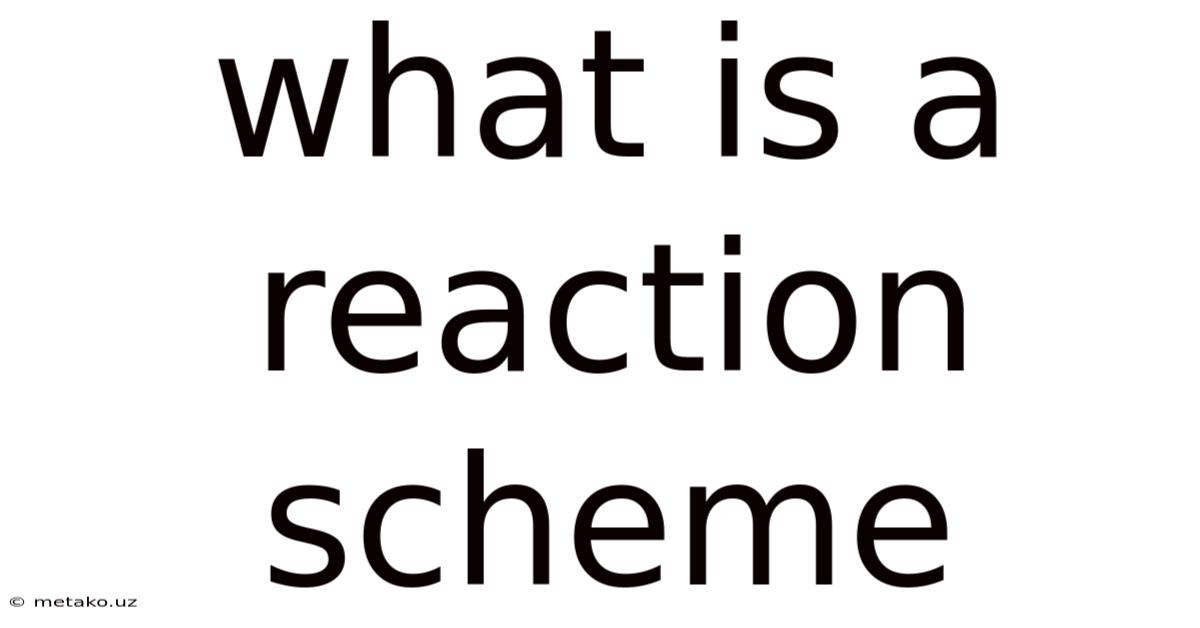 What Is A Reaction Scheme