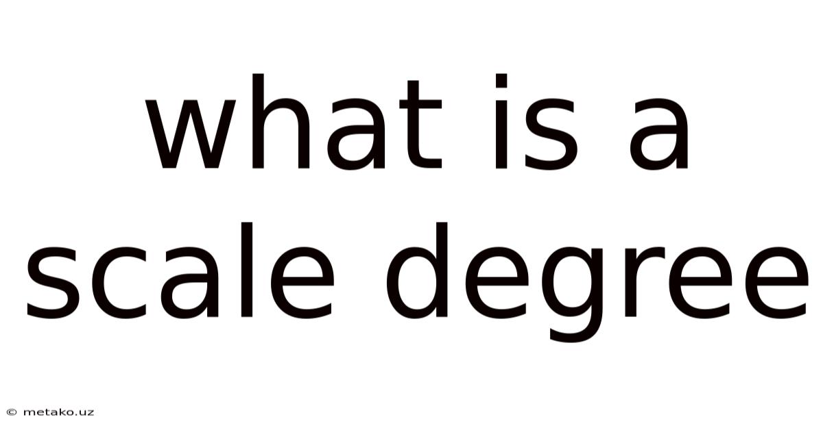 What Is A Scale Degree