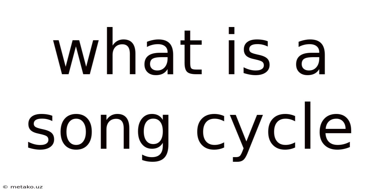 What Is A Song Cycle