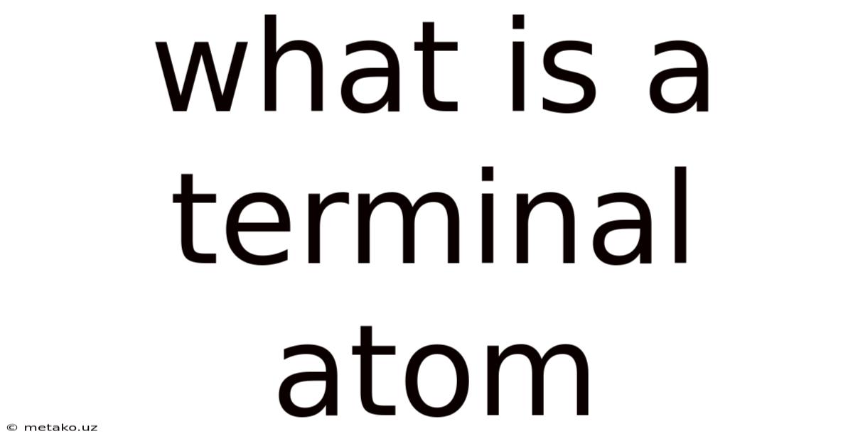 What Is A Terminal Atom