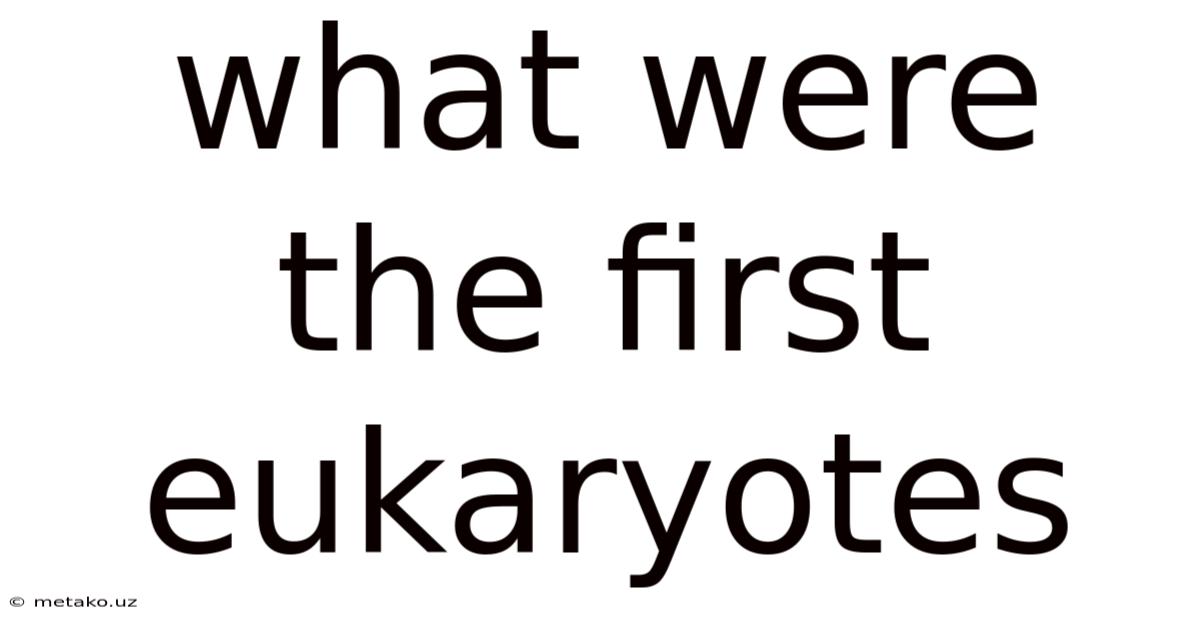 What Were The First Eukaryotes